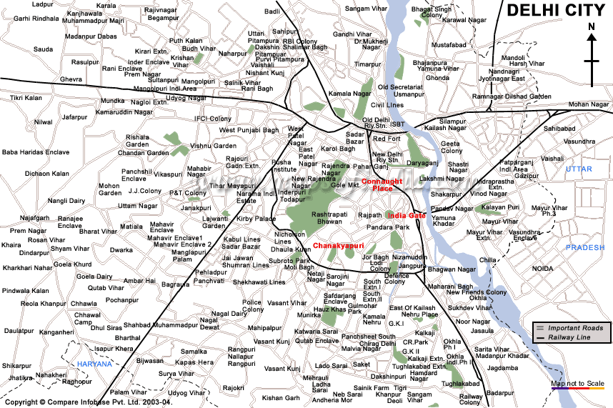 new delhi city carte